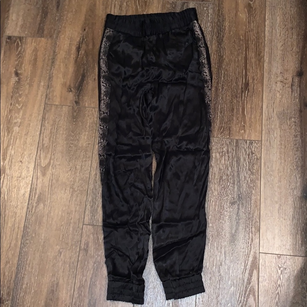 Zara satin joggers
